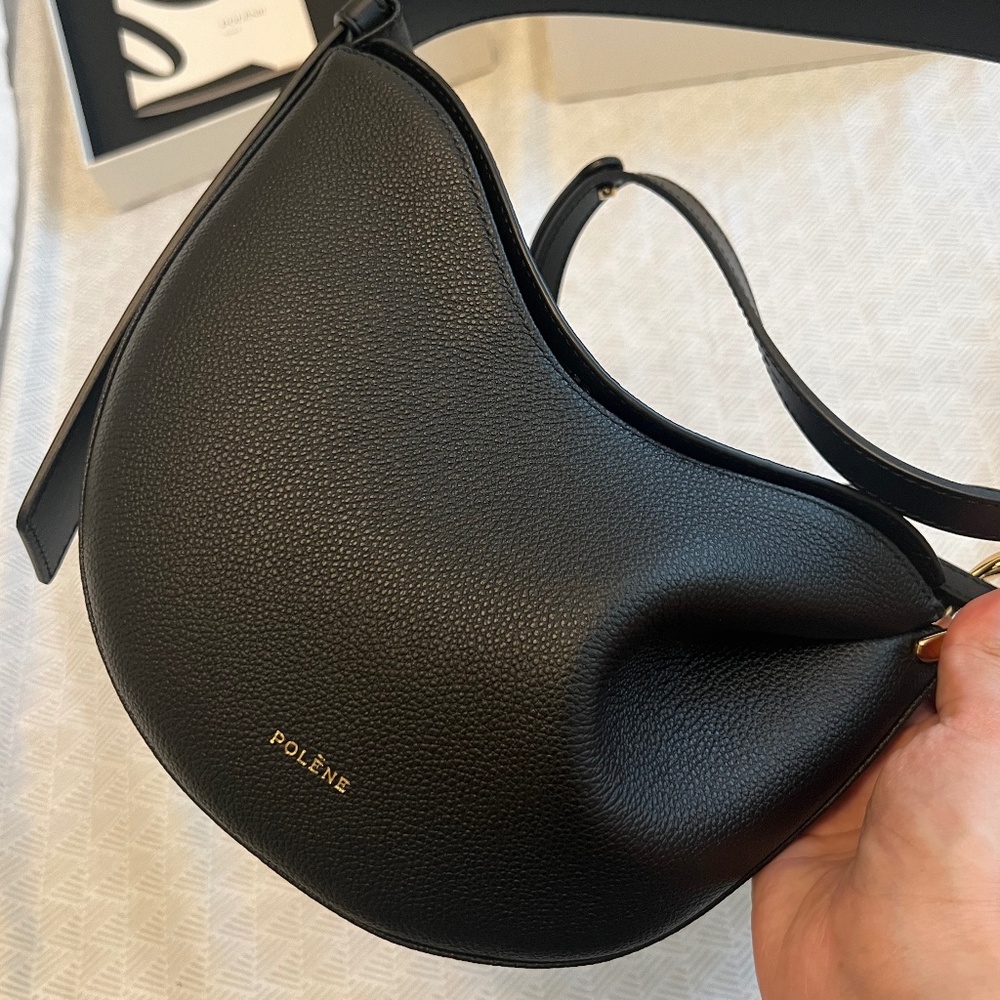 Polene Tonca Bag - Textured Black